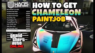 How to Get the NEW Chameleon Paintjob All Colors in GTA 5 Online "Expanded & Enhance"