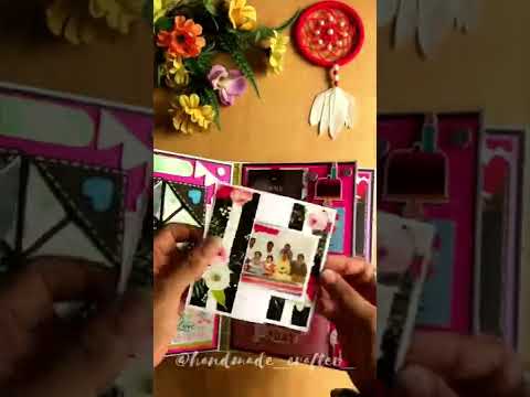 Birthday scrapbook by Handmade Crafter | scrapbook card | Gift ideas #shorts #diy #giftideas #craft