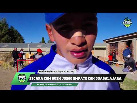 PALABRAS DE LOS PROTAGONISTAS Dorian Fajardo de gran rendimiento en el Club Deportivo Escara 