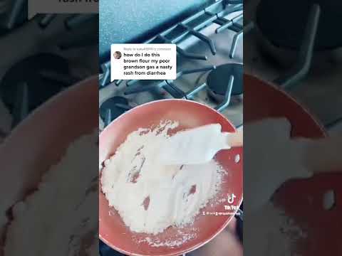 How to make Brown flour for Diaper Rash..