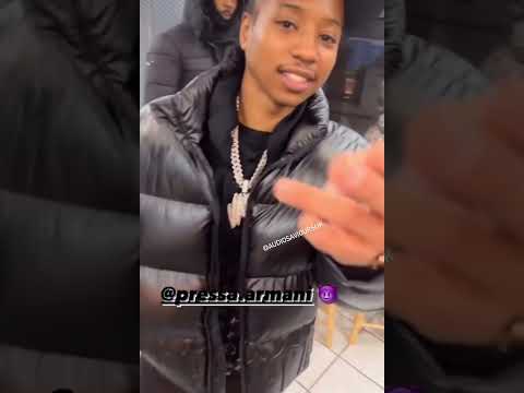 Canadian rapper #Pressa shooting a music video in #ofb block with #bandokay