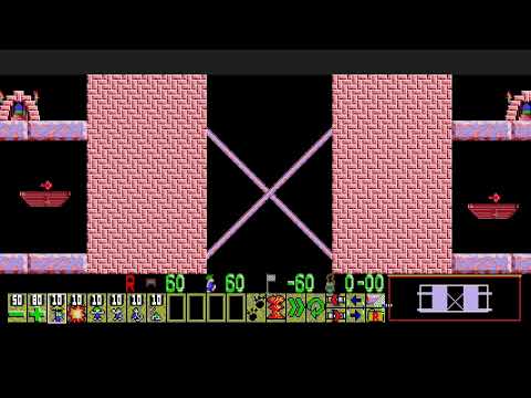 Lemmings custom - "Crossing Stairs" by Geoo ( Neolemmix version )