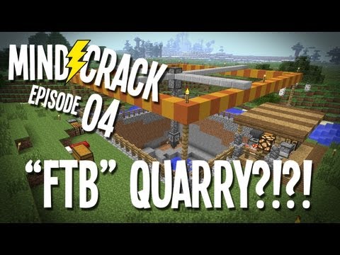 Mindcrack Ep 4 - "A Feed The Beast Quarry...In Vanilla Minecraft?!?!" Minecraft Survival Multiplayer