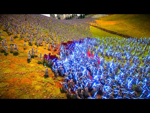8,000 JEDI KNIGHTS VS 2,000,000 ZOMBIES | Ultimate Epic Battle Simulator 2 | UEBS 2