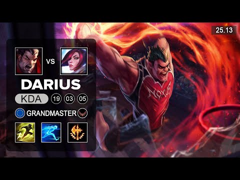 Darius vs Fiora Top - EUW Grandmaster - Patch 25.13 Season 15