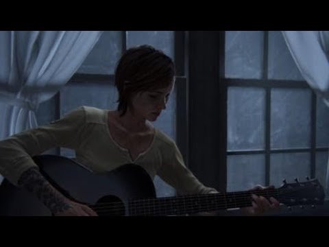 The Last of Us™ Part II Ellie Playing Guitar at night