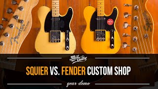 Video thumbnail for The MOST USELESS comparison EVER! Squier Classic Vibe 50's Telecaster vs. Fender Custom Shop Tele! by Max Guitar B.V.