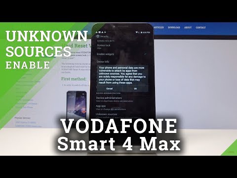 How to Enable Unknown Sources in Vodafone Smart 4 Max - Allow Unknown Sources