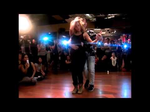 Korke and Judith DC Bachata Masters Winter January 2015  After Workshop Demo 4