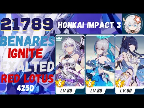 Honkai Impact 3 - EX RL Abyss Ignite Benares - 789 - Herrscher Team + 2* Kiana Elf