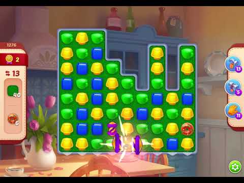 HomeScapes Level 1276 no boosters (21 moves)