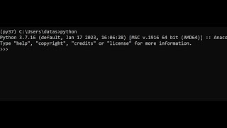 Creating and activating a new Anaconda environment specifically for Python 3.7 | Aryadrj | IT