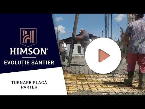 Himson | Apartamente noi Iași - Stadiu Lucrări - Turnare placă parter