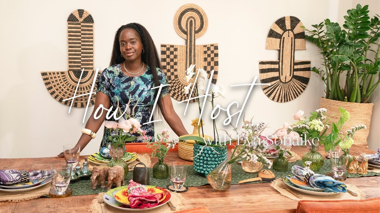 How to create a colorful tablescape | How I Host... with Eva Sonaike | Homes & Gardens - YouTube