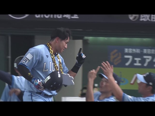 【3回裏】一振りで振り出しに!! ライオンズ・渡部聖弥 レフトスタンドへ2ランホームラン!! 2025年8月27日 埼玉西武ライオンズ 対 北海道日本ハムファイターズ