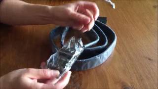 KS Herren Ledergürtel mit Automatik Schnalle Schwarz 120cm KB053