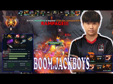 BOOM.JACKBOYS [ CHAOS KNIGHT ] THE POWER OF ARMLET GET RAMPAGE !!! DOTA2