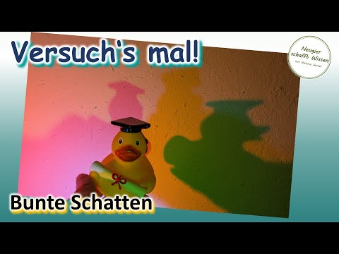 Colorful Shadows - Experiments for Children with Light and Shadow - DIY