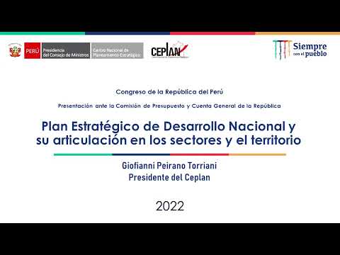 Presidente del Ceplan, Giofianni Peirano ante la Comisión de Presupuesto del Congreso | 30 Mayo 2022, video de YouTube