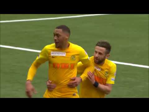 Das Tor von YB-Stürmer Guillaume Hoarau gegen Basel (vom 2. April 2018)