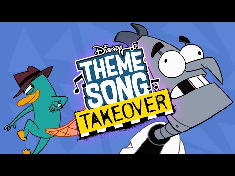 Phineas and Ferb Theme Song: Major Monogram! 🎶 | Theme Song Takeover | @disneychannelanimation
