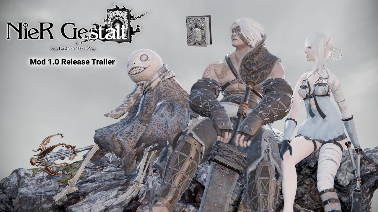 Nier Gestalt v1.22 - 1.0 Mod Release Trailer - YouTube