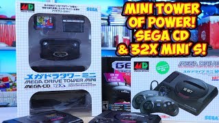 Sega CD & 32X Mini For The Genesis & Mega Drive Mini! Plastic Tower Of Power!