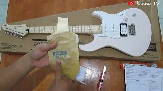 Video thumbnail for Unboxing Yamaha Electric Guitar seri PAC 112 VM Sonic Pink by benny TV