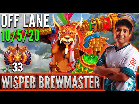 Bc.Wisper  [ Brewmaster ]  Off Lane Pro Gameplay  [ Patch 7.32c ]  Dota 2 Full Game