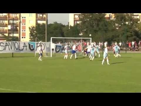 Bramka Ernesta Szumli w meczu Wisły Fordon z Zawiszą Bydgoszcz