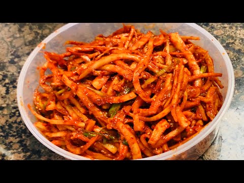 Yoebo’s Favorite my Homemade Doraji-muchim(spicy bellflower root)