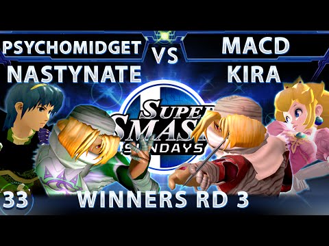 SSS 33 - FE MacD & Kira (Red) Vs Nasty Nate & Psycho Midget (Green) SSBM - Winners RD 3