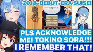 Sora Recalls Debut Era Suisei (Hoshimachi Suisei & Tokino Sora / Hololive) [Eng Subs]