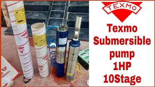 Texmo submersible pump price and Review 1 HP 10Stage  price Appprx 14000 | best Water Pump