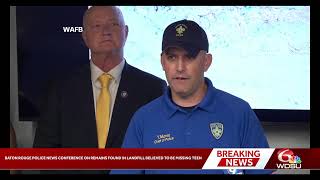 LIVE: Baton Rouge police news conference on remains found in landfill