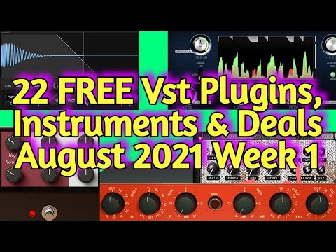 22 Best New FREE VST PLUGINS, Vst Instruments, SAMPLE PACKS & Huge Deals - AUGUST 2021 Week 1