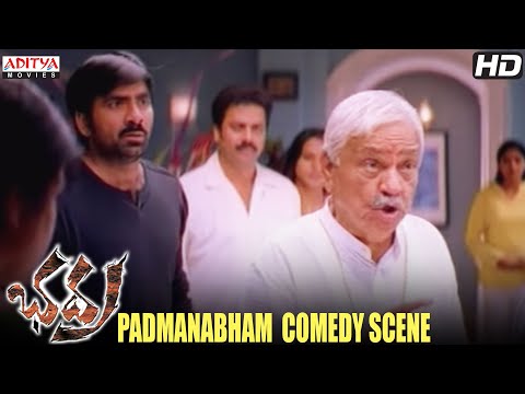 Padmanabham Drinking Comedy Scene In Bhadra Movie - Padmanabha Ravi Teja