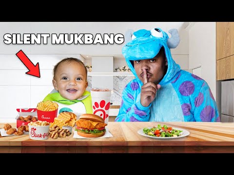 Silent Halloween Mukbang.. Zaza Made It IMPOSSIBLE *VLOGOWEEN DAY 2*
