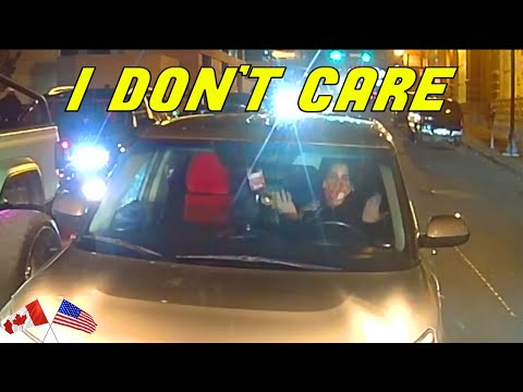 WOMAN GOES WRONG-WAY AND BLOCKS FIRE TRUCK DURING AN EMERGENCY | Road Rage USA & Canada 2023