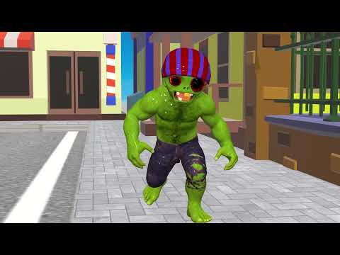 Fat Nick learns Martial Art||Scary teacher 3D Nick Hulk Rescue Protect Small family||#scary #squad