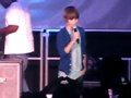 Justin Bieber singing With You by Chris Brown at ...