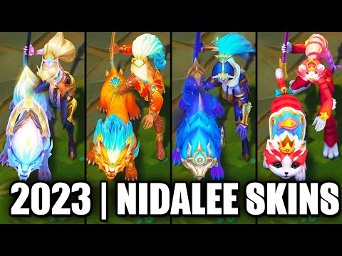ALL NIDALEE SKINS SPOTLIGHT 2023 | League of Legends