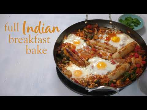 Slimming World Syn-free full Indian breakfast bake recipe - FREE