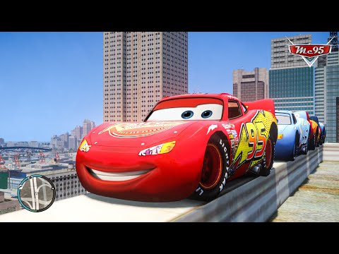Crazy Rayo Lightning McQueen Car Crashes Ep.71 - GTA 4