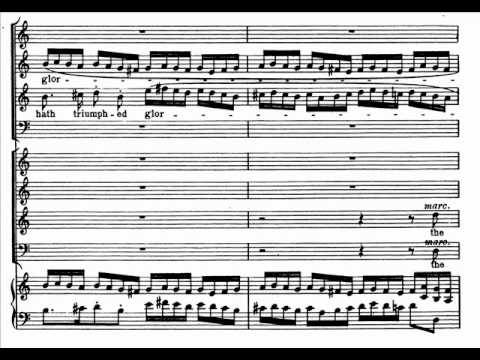 Handel - Israel - Sing Ye to the Lord (sopr. e coro finale) - (score)
