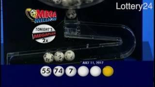 2017 07 11 Mega Millions Numbers and draw results