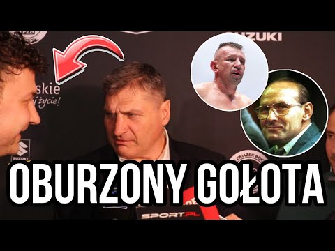 ANDRZEJ GOŁOTA OSTRO DO DZIENNIKARZA "OCHŁOŃ PRZYJACIELU" PADŁO PYTANIE O PERSHINGA I ADAMKA