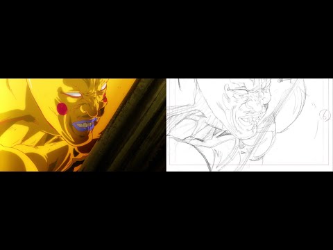 Yutaka Nakamura (中村豊) - Genga/LO Comparison - Mob Psycho 100 S3 #06