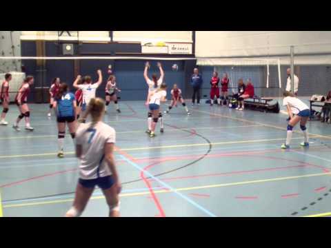 Volleybalwedstrijd Meppel D1 - Reflex Kampen D2