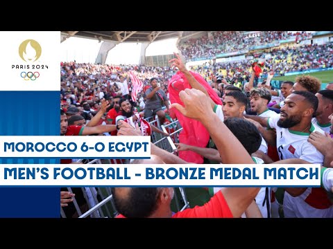 🇲🇦 Morocco beat Egypt 🇪🇬 to win bronze in Men’s Football | Paris 2024 Highlights